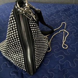 Shein Studded Bag With wrist strap and long crossbody chain